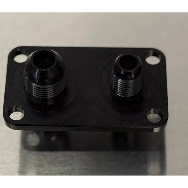 PNR 8AN/6AN bulkhead fitting, Dual bulkhead fitting. Fuel cell, Fuel