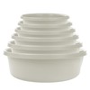 KADAX Matte Plastic Washing Bowl, Plastic Bowl, Round Washing Bowl,