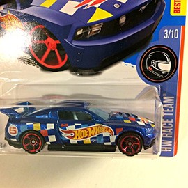 Hot Wheels 2016 HW Race Team Custom 12 Ford Mustang 3/250 Candy Blue