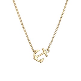 Elli Necklace Women Anchor Pendant Maritime in 925 Sterling Silver