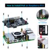 LAFVIN POE HAT for Raspberry Pi 5/4B/3B+, IEEE 802.3af/at Compliant,