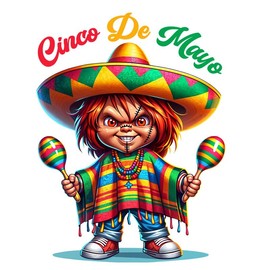 horror, cinco de mayo, heat transfer, press and peel:_9" Youth Large