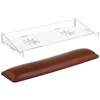 Acrylic Keyboard Riser, 13.6×6.3×1.8" Anti-Slip Keyboard Stand with Leather Wrist