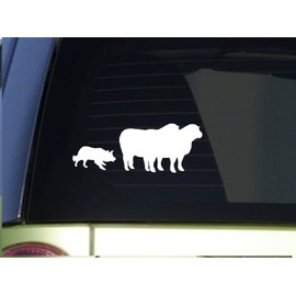 EZ-STIK Border Collie Herding Sheep Sitcker *I916* 6 inch Decal