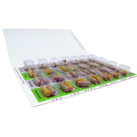 Weekly Cold Seal Pill Medication Blister Pack System Cards - One Piece Unit Dose Tri-Fold Booklet, Easy No Extra Equipment Needed, Just Fill and Seal (4X a Day Weekly - 12 Pack)