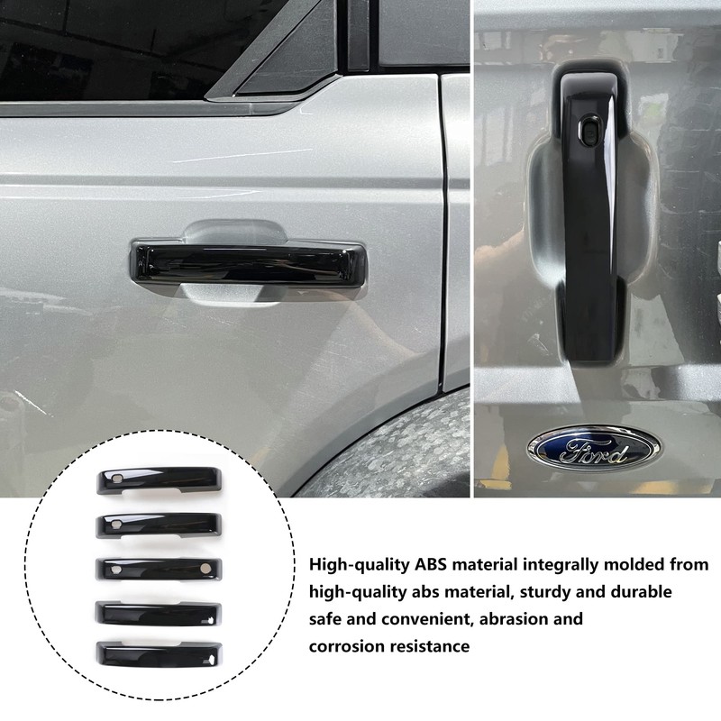 sukemichi Door Handle Covers Trim Rear Door Tailgate Cover for