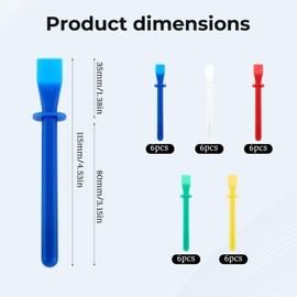 30 Pcs Glue Spreaders Glue Applicator Smear Sticks Kit Colored Plastic Smear Sticks Applicator for Handmade DIY Art, Leather Craft, and Woodworking Projects