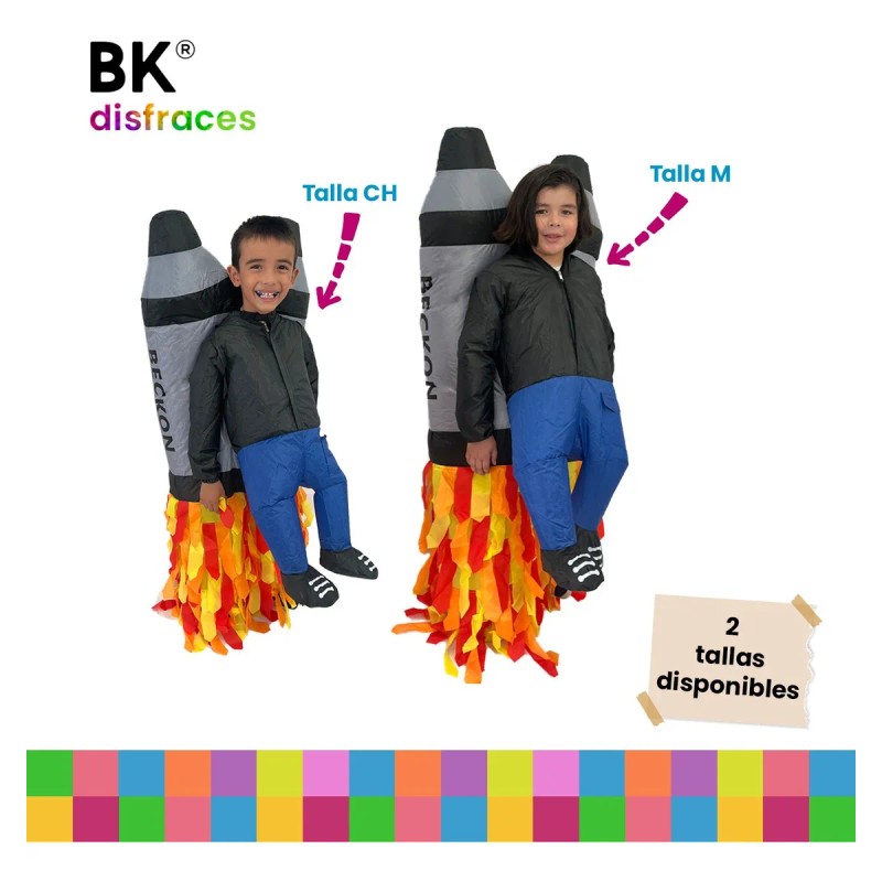 Disfraz Inflable De Halloween Cohete Espacial Rocket Nave Space Toda