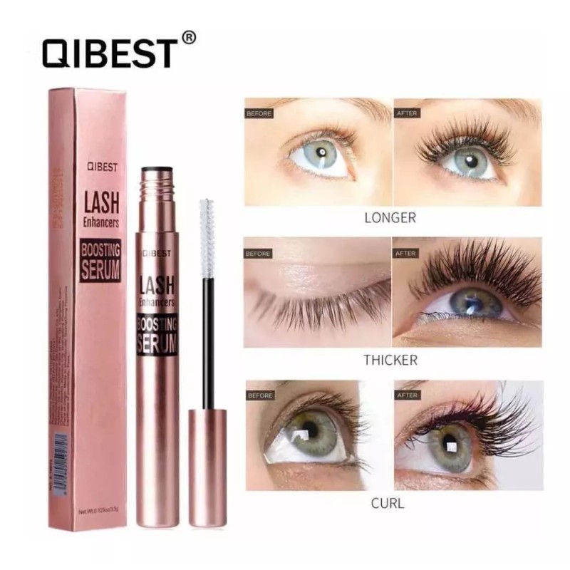 Qibest 3 Serums Tratamiento Crecimiento Pestañas Gruesas Y Largas