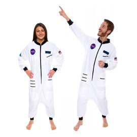 Silver Lilly - Pijama de astronauta de una pieza - overol espacial para adultos, disfraz de cosplay de Silver Lilly (blanco, XL)