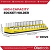 Olsa Tools Magnetic Socket Organizer | 3/8-inch Drive | SAE