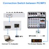 BOMGE 6 Channel Audio Sound Mixer - Professional Digital DJ