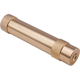 Wiseflow Brass Twist Hose Nozzle, High Pressure Adjustable Spray, 2 Rubber Washers, Heavy Duty Brass Garden Hose Nozzle for Watering Plants and Lawn, Car Washing, Patio and Pet