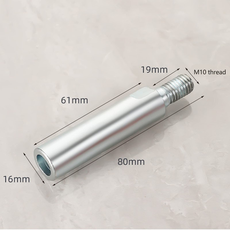 DYKK Angle Grinder Extension Connection Rod, 80mm M10 Threaded Shaft