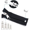 QOOWFEANIG 108 Pcs Zipper Repair Rescue Kit Zipper Pull Replacement