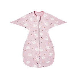 insular Baby Transitional Swaddle with 2-Way Zipper Newborn Sleep Sack Arms Up Infant Sleeping Bag Wearable Blanket, Dachshund Dog, 0-3 Month