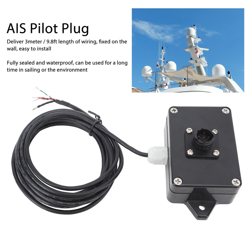 5 Pin RS422 AIS Pilot Plug 3 Meters Cable 38400bps