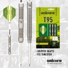 Unicorn Core XL T95, 95 Percent Tungsten Darts, Green, 28