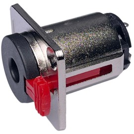 CESS 6.35mm 1/4 Inch Female Stereo TRS Audio Socket Jack Connector Panel/Chassis Mount - 6.35mm Stereo Socket (2 Pack)