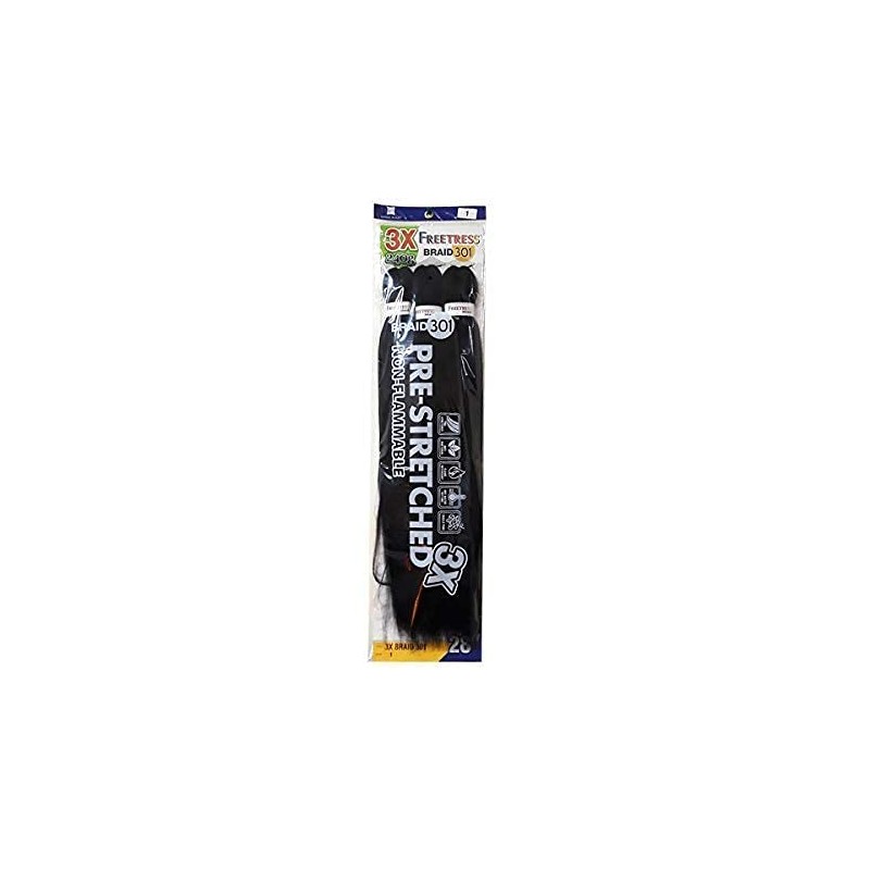 Shake-N-Go 3X Braid 301 28" Synthetic Pre-Stretch Jumbo Braiding (240g)