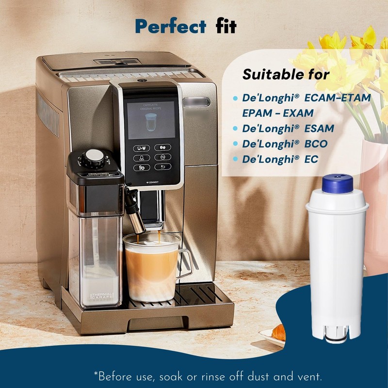 Mutital Coffee Machine Filter, Delonghi Filter Replacement for DLSC002, Delonghi