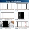 Gyykzz 36" Cable Railing Post, Adjustable Top Level Drilled Railing