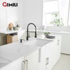 GIMILI Matte Black Kitchen Faucet with Pull Down Sprayer with