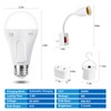 Ostwiki 6 Pack A19 Rechargeable Light Bulbs for Lamps 6500K