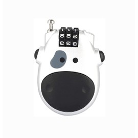 Shiwaki 3 Digit Code Combination Password Lock for Bicycle,Home,Hotel,Outdoor travel,Password Security Lock - Silver