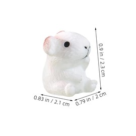 CORHAD 6pcs Miniature Guinea Pig Figurines Realistic Animal Statues for Micro Landscape Decor for Gardens Flowerpots and Indoor Spaces Charming Mini Guinea Models for Areas