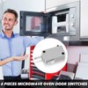 Weewooday 4 Pcs Microwave Oven Door Switch Replacements Part Kw3a