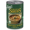 Amy’s Soup, Vegan Vegetable Barley Soup, Low Fat, Made With