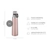 alfi City Bottle Loop 700 ml, Pink, Stainless Steel Drinking
