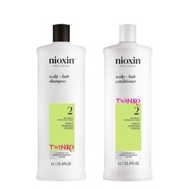 Nioxin System 2 Cleanser Shampoo and Scalp Therapy Conditioner 33.8oz