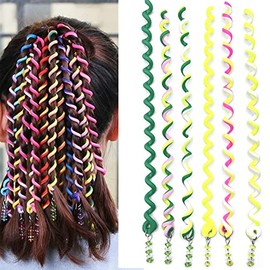 ZEVONDA Women Girl Hair Braider - Hair Styling Twister Clip Elastic Hair Rope Hair Braiders Tool Hair DIY Accessories 6 PCS/Set