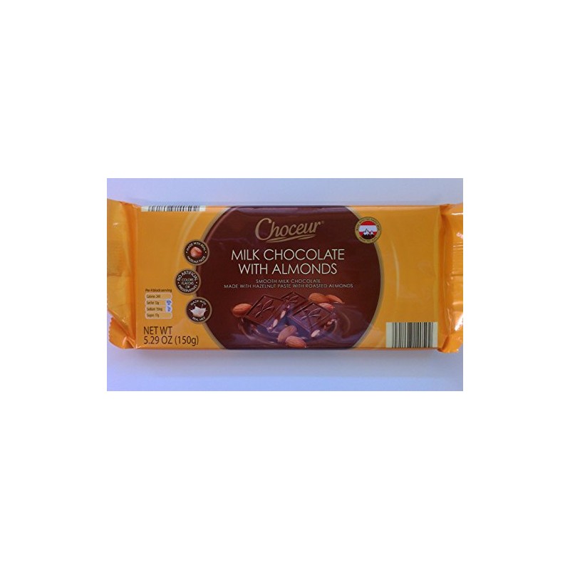 Choceur Milk Chocolate With Almonds 5.29 OZ (Pack of 6)