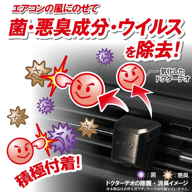 Car Mate Dr. Deo Vehicle Air Freshener, AC Vent Type