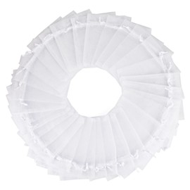 SXUUXB Pack of 100 Organza Bags, White Organza Bags, Jewellery Pouches, Storage Bag, Soap Bags, Gift Bags with Drawstring for Wedding, Christmas Party & Celebration (15 x 20 cm)