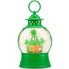PestiLite St Patricks Day Lucky Shamrock Gnomes Snow Globe for