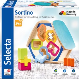 Selecta 62066 Sortino Wooden Sorting Box, Multi-Colour