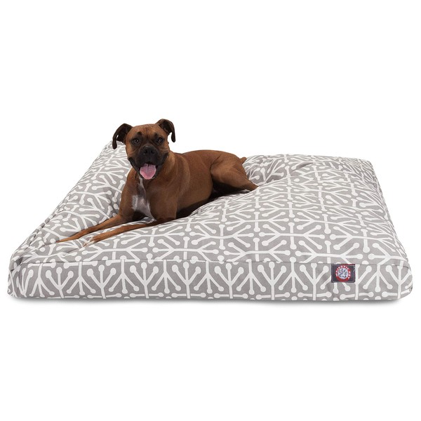 Gray Aruba Extra Large Rectangle Indoor Outdoor Pet Dog Bed With Removable Washable Cover By Majestic Pet Products