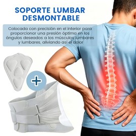 Faja Lumbar Ajustable para Hombres y Mujeres, Transpirables (Medium)