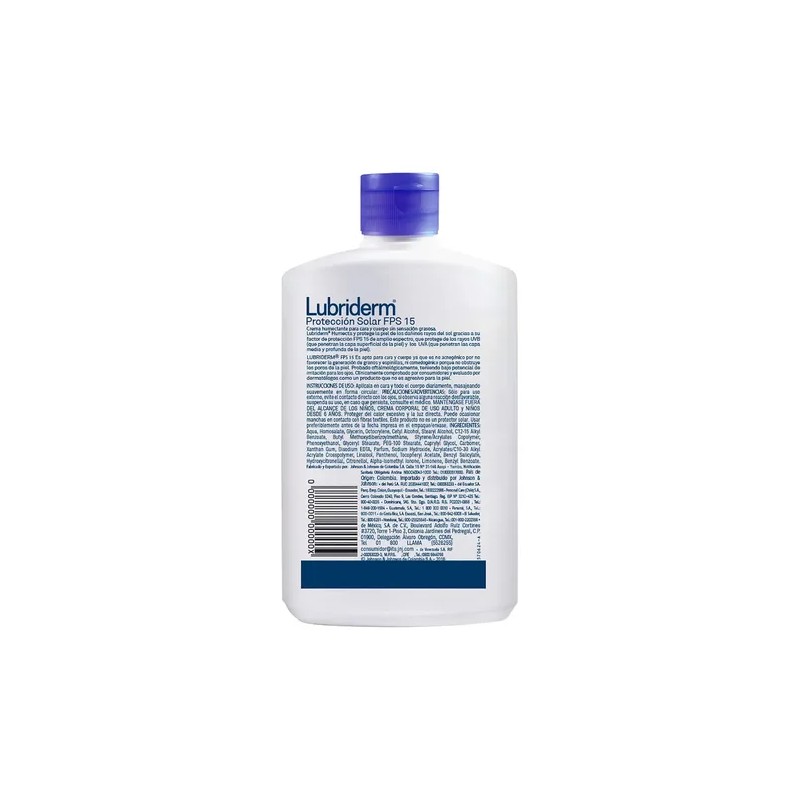 Lubriderm Crema Corporal con FPS 15 y Vitamina B5, Protección