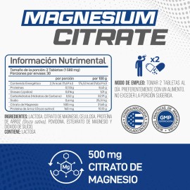 Forzagen | Magnesium 60 Tabs | Citrato De Magnesio Sabor Sin sabor