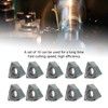 10Pcs Milling Inserts Heat Resistant Tin Plated CNC Cemented Carbide