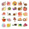 50 Packs Snail Stickers Water Bottles Laptop Phone Motorcycle Computer