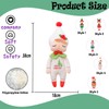 ATBEAMEN 38cm Christmas Snowman Plush Elf Toys,White Christmas Stuffed Snowman
