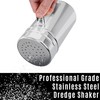 CUSINIUM 14oz Large Stainless Steel Salt Pepper Dredge Shakers -