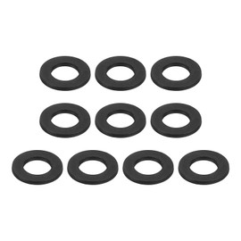 sourcing map Carbon Steel Flat Washer Fits M8 Bolts, 20pcs M8 x 16 x 1.5mm Black Oxidized Grade 8.8 Alloy Steel Fasteners for Mechanical Industry