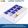 Leyzan Trading Card Storage Box 2 Pack–2400 Count Cardboard Organizer